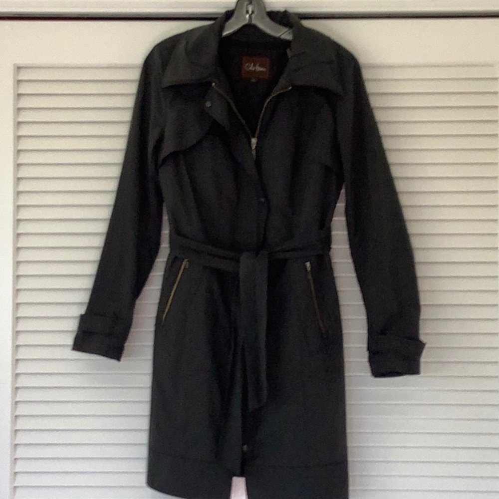 Cole Haan packable raincoat with detachable liner